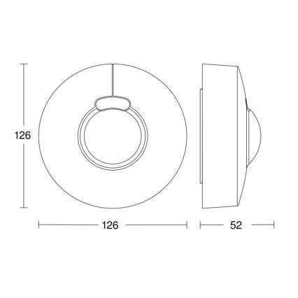 Steinel 058234 - Senzor pohybu HF 3360 V3 KNX IP54 okrúhly biela