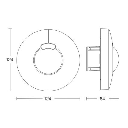 Steinel 058241 - Senzor pohybu HF 3360 V3 KNX okrúhly biela