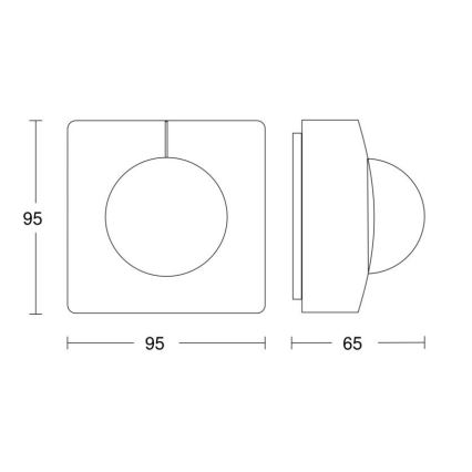 Steinel 058364 - Senzor pohybu IS 3360 MX Highbay V3 KNX IP54 hranatý biela