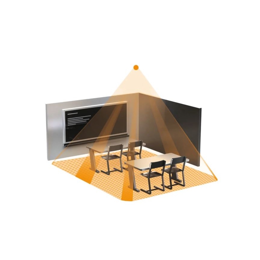 Steinel 058487 - Prezenčný hlásič IR Quattro 8m V3 KNX biela