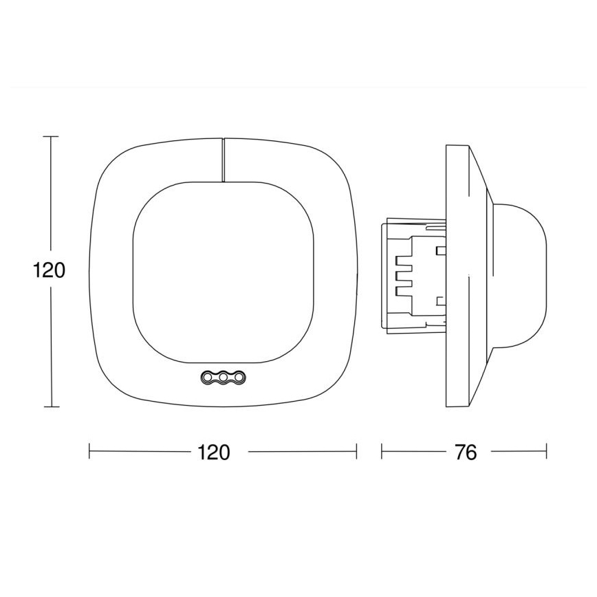 Steinel 058487 - Prezenčný hlásič IR Quattro 8m V3 KNX biela