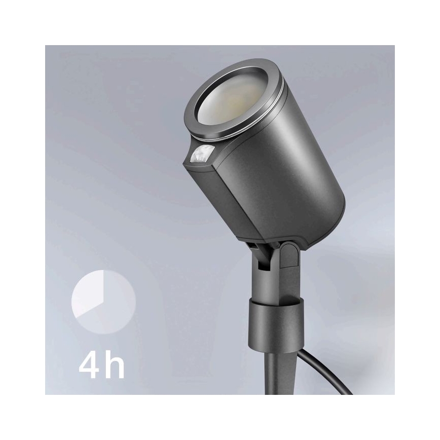 STEINEL 058685 - LED Vonkajšia lampa so senzorom SPOT GARDEN 1xGU10/7W/230V IP44