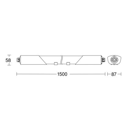 Steinel 058739-LED Technické svietilo so senzorom RS PRO 5150SC LED/42W/230V IP66