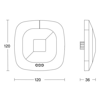 Steinel 059484 - Prezenčný hlásič HF 360 V3 KNX biela