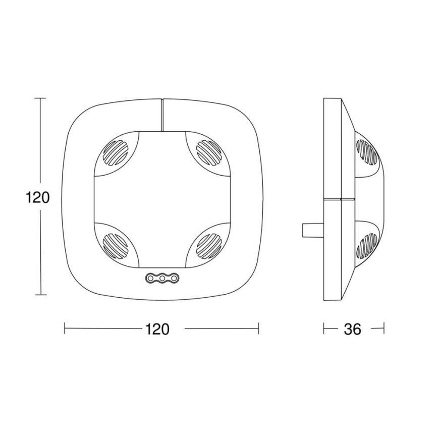Steinel 059521 - Prezenčný hlásič DualTech KNX biela