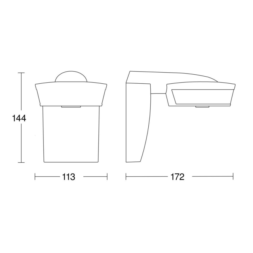 Steinel 059552 - Senzor pohybu SensIQ IP54 antracit + diaľkové ovládanie