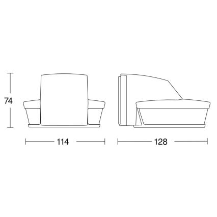 Steinel 059606 - Senzor pohybu SensIQ S IP54 čierna + diaľkové ovládanie