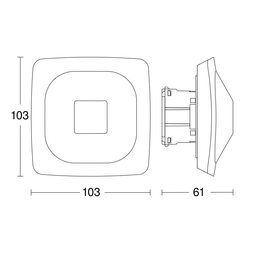 Steinel 064266 - Prezenčný hlásič HF 360-2 DALI-2 APC biela