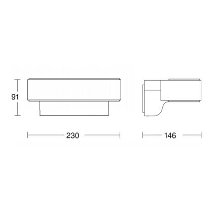 STEINEL 065706 - LED Vonkajšie nástenné svietidlo so senzorom L810 LED/12,5W/230V IP44