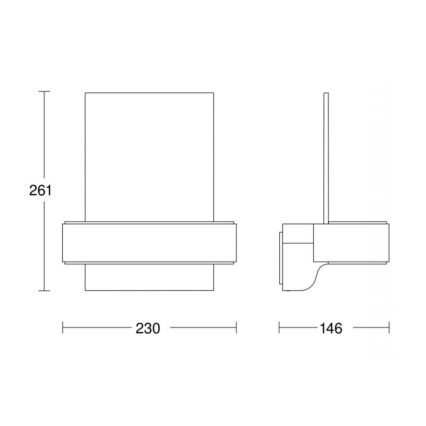 STEINEL 065713 - LED Domové číslo so senzorom L820 LED/12,5W/230V IP44