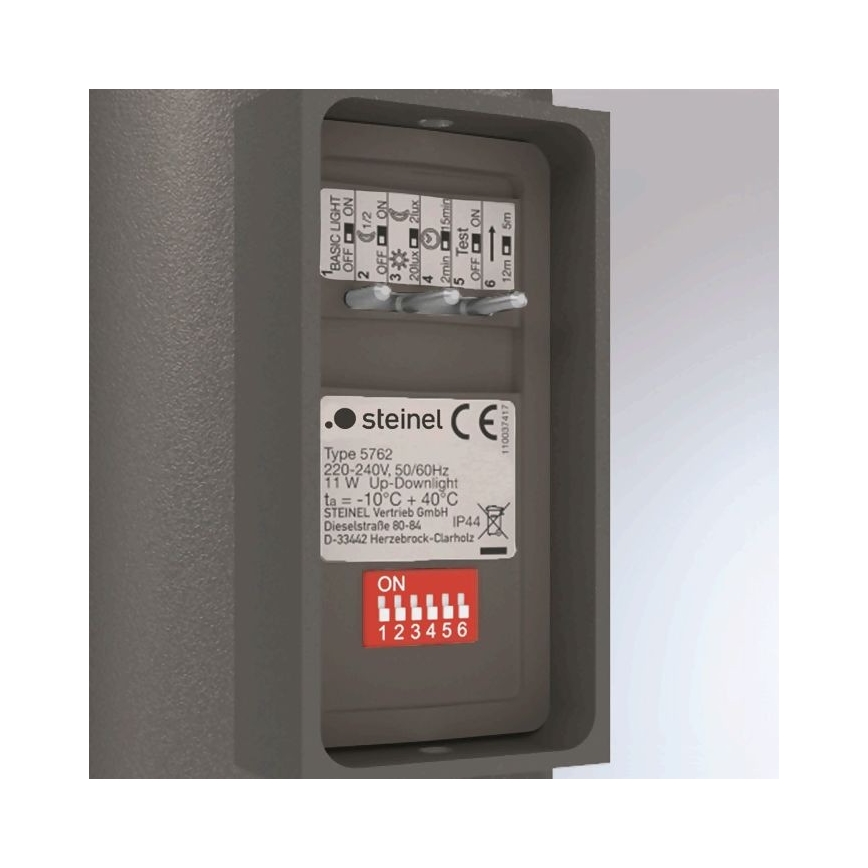 Steinel 067199 - LED Vonkajšie nástenné svietidlo so senzorom L 930 S LED/9,3W/230V IP44 antracit