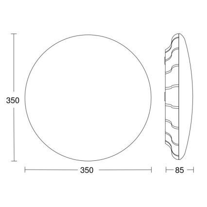 Steinel 068059 - LED Stropné svietidlo so senzorom RS PRO S30 SC 25,8W/230V 3000K