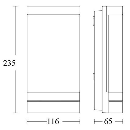 Steinel 068714 - LED Vonkajšie svietidlo L 271 C LED/6,6W/230V 3000K IP44