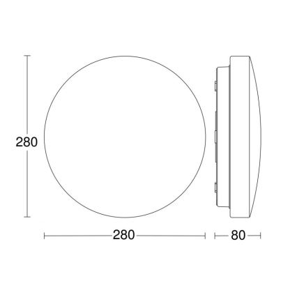 Steinel 069681 - LED Kúpeľňové svietidlo so senzorom RSPRO P1 LED/9,4W/230V 3000K IP54