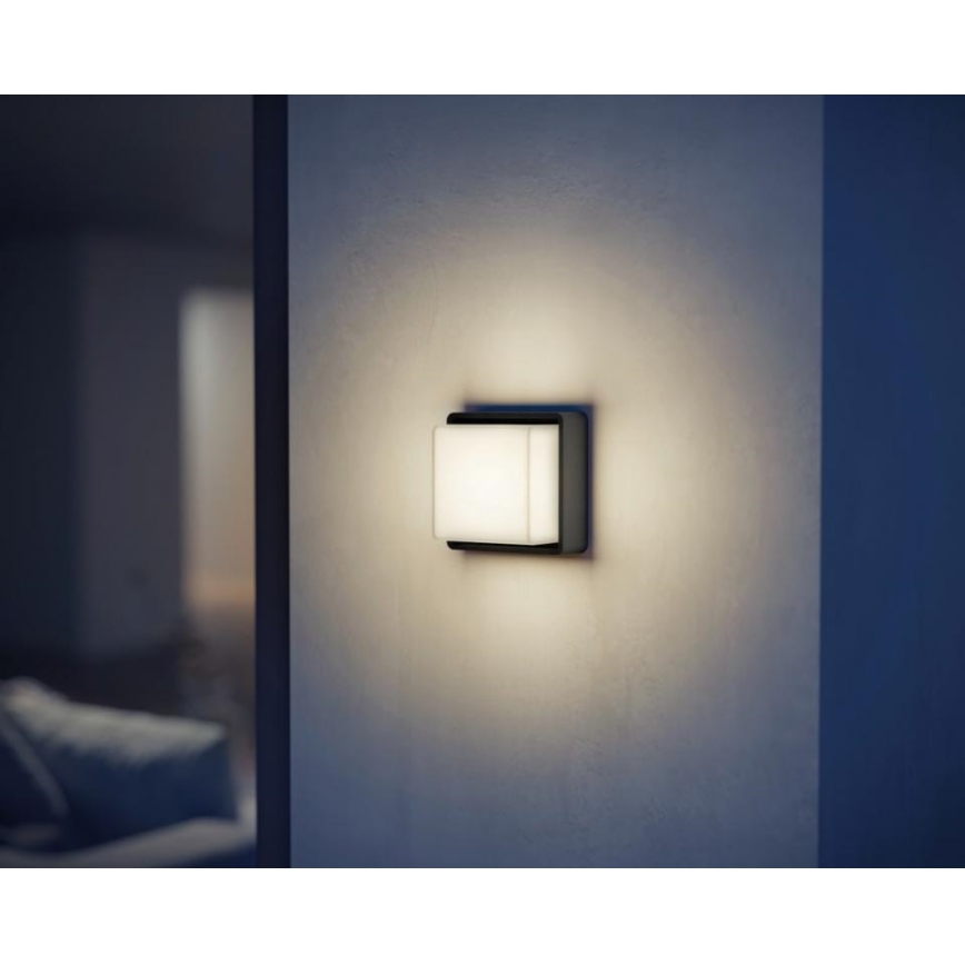 Steinel 078645- LED Vonkajšie nástenné svietidlo so senzorom L 845 SC 9W/230V 3000K IP44 antracit