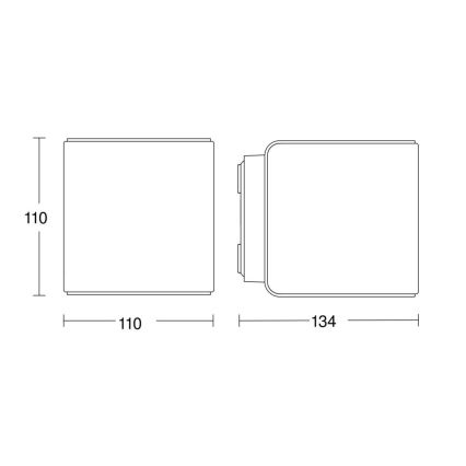 Steinel 079277 - LED Vonkajšie nástenné svietidlo L840 C LED/9,1W/230V IP44 antracit