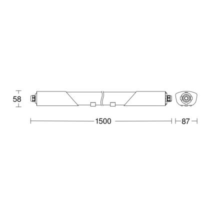 Steinel 079338 - LED Technické svietidlo so senzorom RS PRO 5150 SC 5C LED/42W/230V IP66