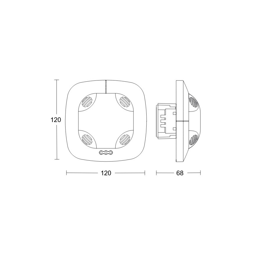 Steinel 079574 - Prezenčný hlásič DualTech COM1 biela
