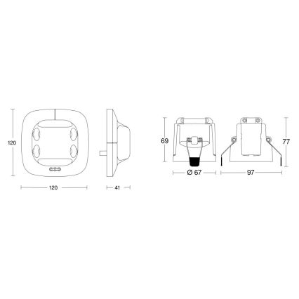 Steinel 079604 - Prezenčný hlásič Dual US KNX biela