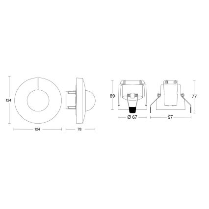 Steinel 079697 - Senzor pohybu IS 345 COM1 230V biela