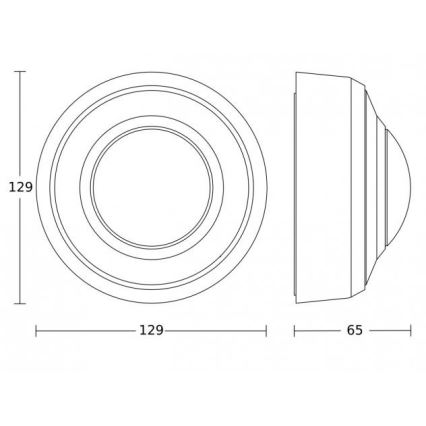 Steinel 087890 - Vonkajší senzor pohybu s prezenčným čidlom PD-8 ECO COM1 360° IP54 biela