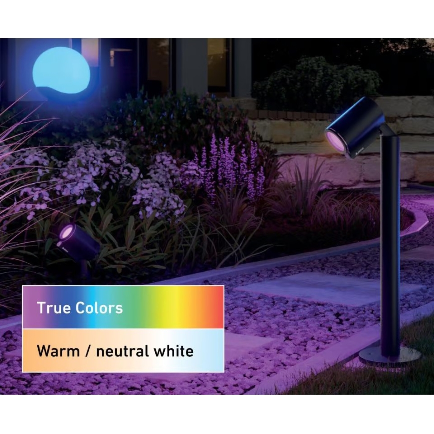 Steinel 089344 - LED RGBW vonkajšie svietidlo s senzorem LED/7,9W/24V IP65