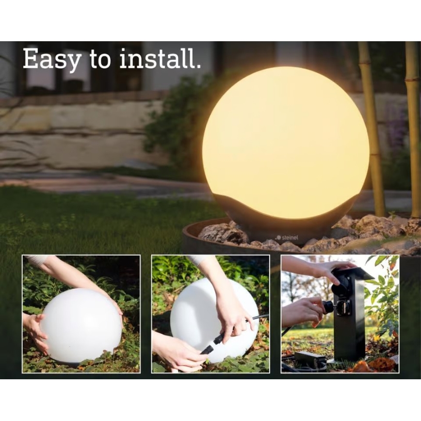 Steinel 089368 - LED RGBW Vonkajšie svietidlo s čidlom LED/5,04W/24V 300 mm IP65