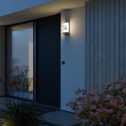 Steinel 094263 - Osvetlenie domového čísla so senzorom 1xE27/15W/230V L 14 S IP44