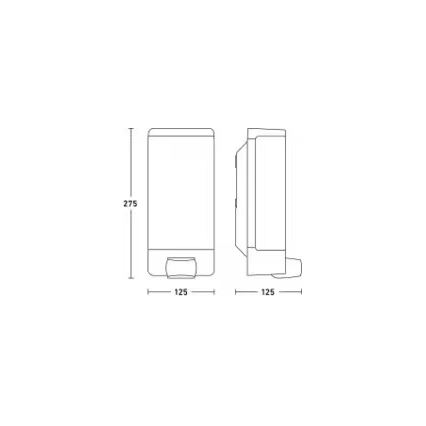 Steinel 094263 - Osvetlenie domového čísla so senzorom 1xE27/15W/230V L 14 S IP44