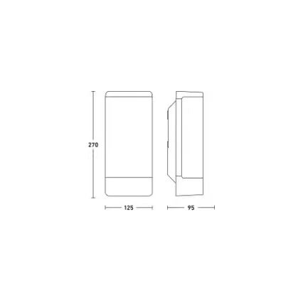 Steinel 094270 - Vonkajšie nástenné svietidlo 1xE27/15W/230V L 14 IP44