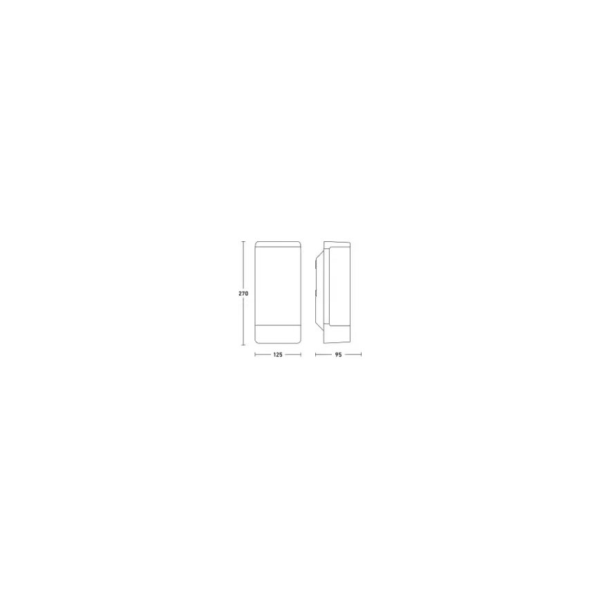 Steinel 094270 - Vonkajšie nástenné svietidlo 1xE27/15W/230V L 14 IP44