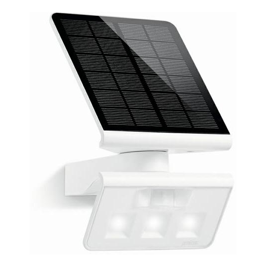 STEINEL 671006 - Solárny senzorový LED-reflektor XSolar L-S 0,5W/LED biela IP44 2500 mAh