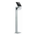 STEINEL 671211 - Solárny senzorový LED reflektor XSolar GL-S 0,5W/LED strieborná IP44 2500 mAh