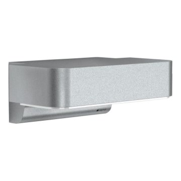 STEINEL 87555 - LED Vonkajšie nástenné svietidlo so senzorom L 800 SC LED/7,5W/230V IP44 strieborná