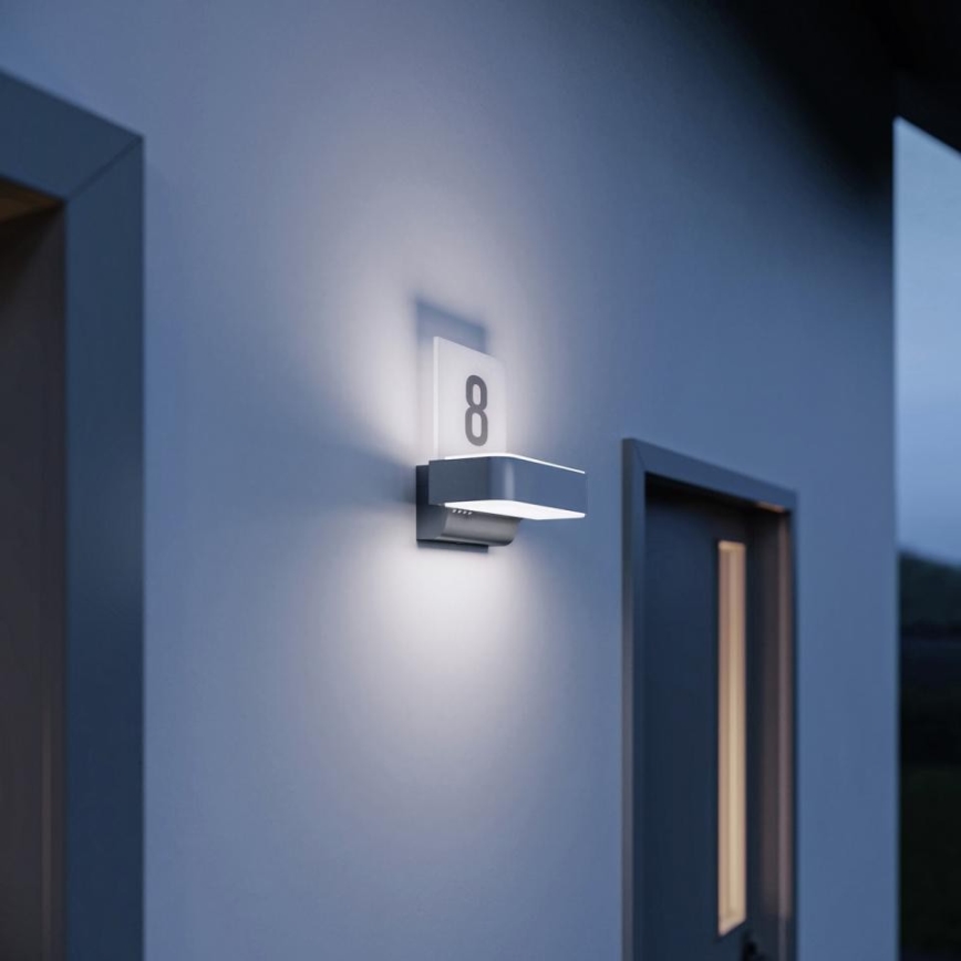 STEINEL 87579 - LED Domové číslo so senzorom L 820 SC LED/9,8W/230V IP44