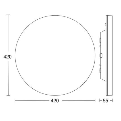 Steinel - LED Stmievateľné stropné svietidlo so senzorom RSPROR30BASICSC 23,22W/230V IP40 3000K