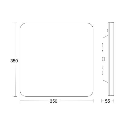 Steinel - LED Stmievateľné stropné svietidlo s senz.RSPROR30QBASICSC 23,26W/230V IP40 3000K