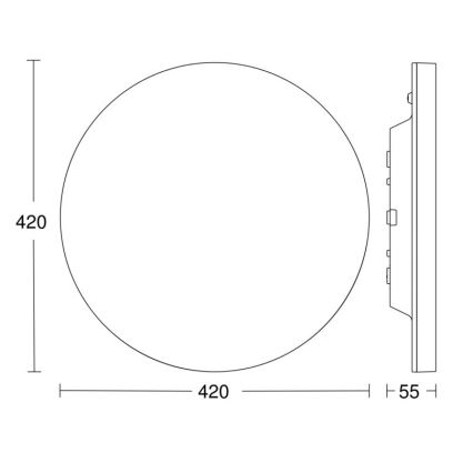 Steinel - LED Stmievateľné stropné svietidlo s senz.RSPROR30QBASICSC 23,26W/230V IP40 4000K