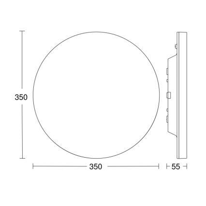 Steinel - LED Stmievateľné stropné svietidlo so senzorom RSPROR20BASIC 15,3W/230V IP40 3000K