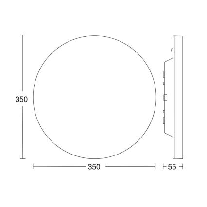 Steinel-LED Stmievateľné svietidlo so senzorom RSPROR20BASIC 15,3W/230V IP40 4000K