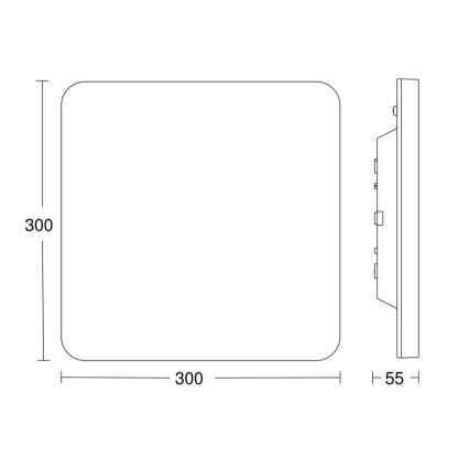 Steinel - LED Stmievateľné stropné svietidlo so senzorom RSPROR20BASICQ 15,3W/230V IP40 4000K