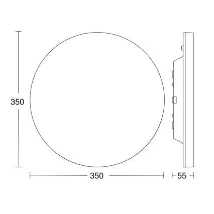 Steinel 067755 - LED Stmievateľné stropné svietidlo so senzorom RS PRO R20 PLUS 15,86W/230V IP40 3000K