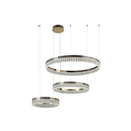 LED stlmiteľný krištáľový luster na lanku THALIA LED/120W/230V 3000-6000K + diaľkové ovládanie