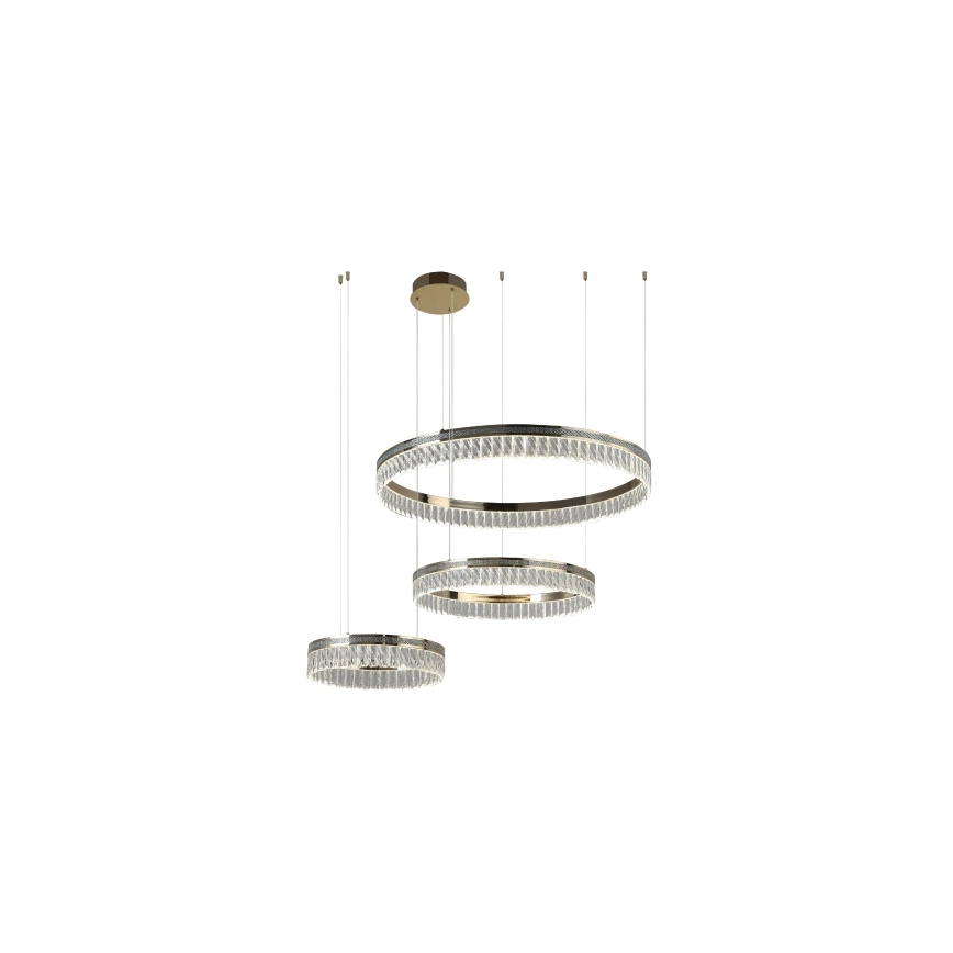 LED stlmiteľný krištáľový luster na lanku THALIA LED/120W/230V 3000-6000K + diaľkové ovládanie