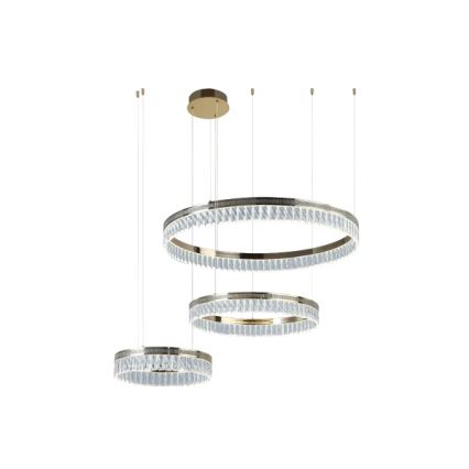 LED stlmiteľný krištáľový luster na lanku THALIA LED/120W/230V 3000-6000K + diaľkové ovládanie