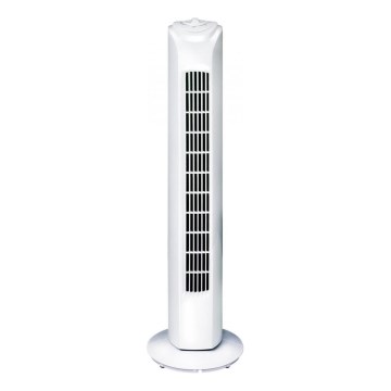 Stĺpový ventilátor 45 W/230 V 81 cm biely