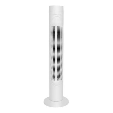 Stĺpový ventilátor 50W/230V 83 cm biela + diaľkové ovládanie