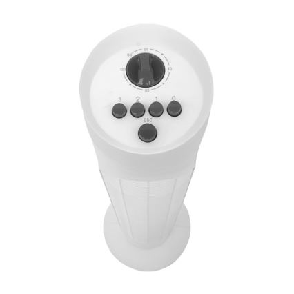Stĺpový ventilátor 50W/230V 83 cm biely
