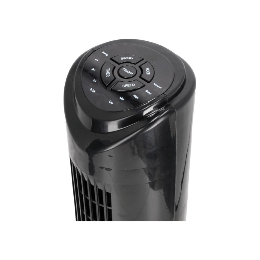 Stĺpový ventilátor LISSE 45W/230V 91,4 cm čierna + diaľkové ovládanie