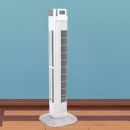 Stĺpový ventilátor s ukazovateľom teploty s diaľkovým ovládaním 55W/230V